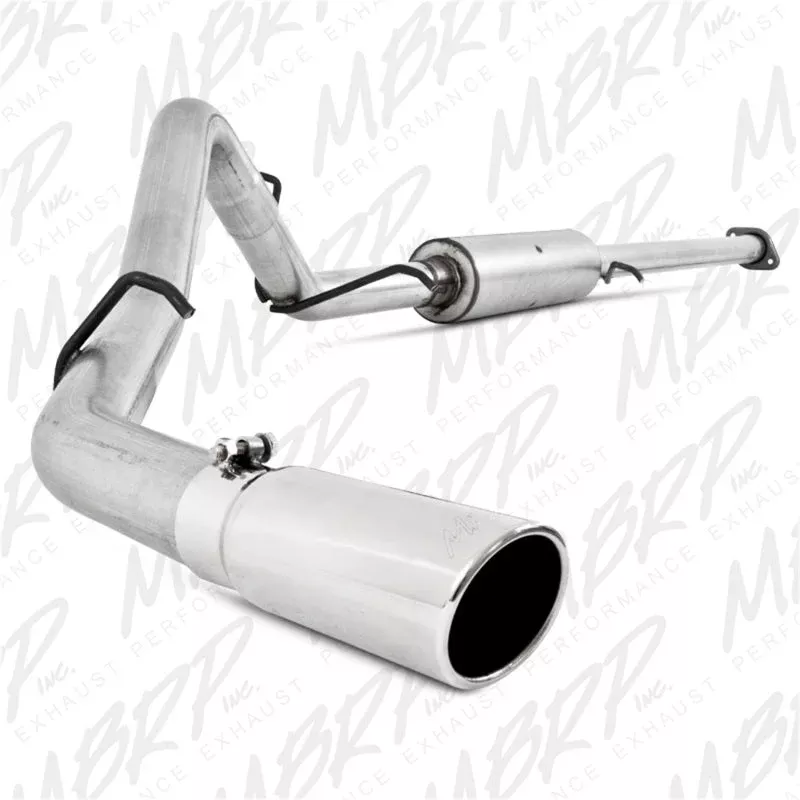 MBRP Cat Back Single Side fits 2007-2008 Chevrolet Silverado 1500 Crew Cab, Extended Cab 4.8L, 5.3L / GMC Sierra 1500 Crew Cab, Extended Cab 4.8L, 5.3L