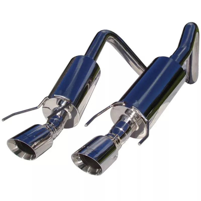 MBRP Dual Muffler Axle Back 4 Round Dual Wall Tips fits 2005-2008 Chevrolet Corvette, Corvette Z06