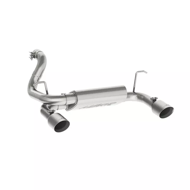 MBRP Dual Rear Exit Axle Back AL Exhaust System fits 2018-2025 Jeep Wrangler 3.6L V6