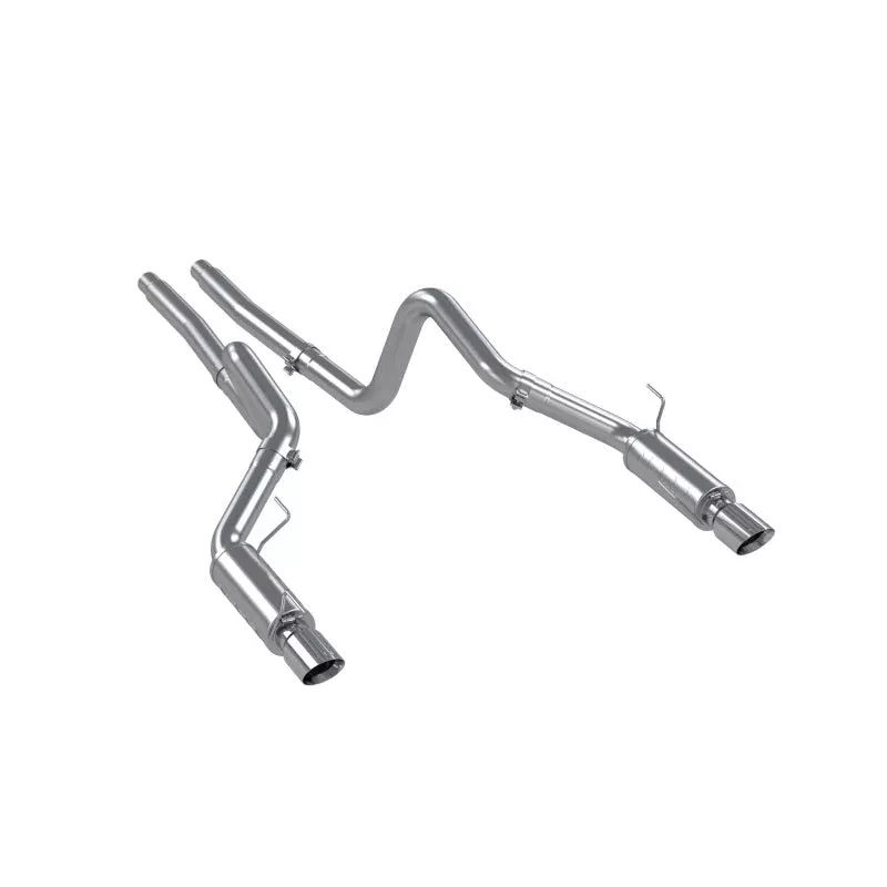 MBRP Dual Split Rear Race Version AL / 3in Cat Back Exhaust System fits 2005-2010 Ford Mustang GT / 2007-2010 Ford Mustang Shelby GT500