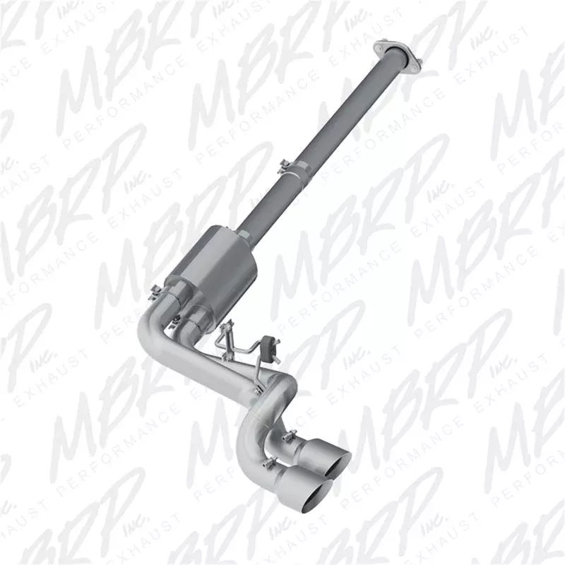 MBRP Pre-Axle 4.5in OD Tips Dual Outlet T409 3in Cat Back Exhaust fits 2009-2014 Ford F-150