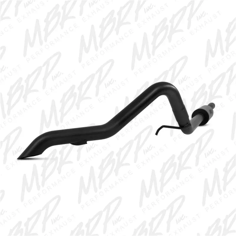 MBRP Rubicon 3.6L V6 Cat Back Single Rear Exit Off-Road Black Exhaust fits 2012-2018 Jeep Wrangler, Wrangler JK