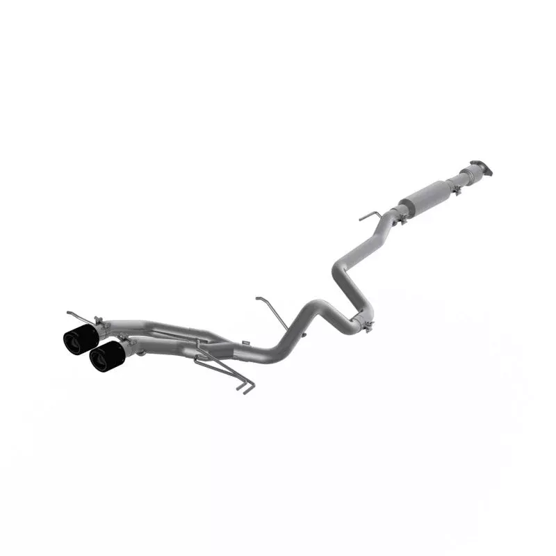 MBRP S47034CF Dual Exit 2 1/2in Cat Back w/ Carbon Fiber Tips fits 2013-2017 Hyundai Veloster Turbo / 2014-2017 Hyundai Veloster Turbo R-Spec