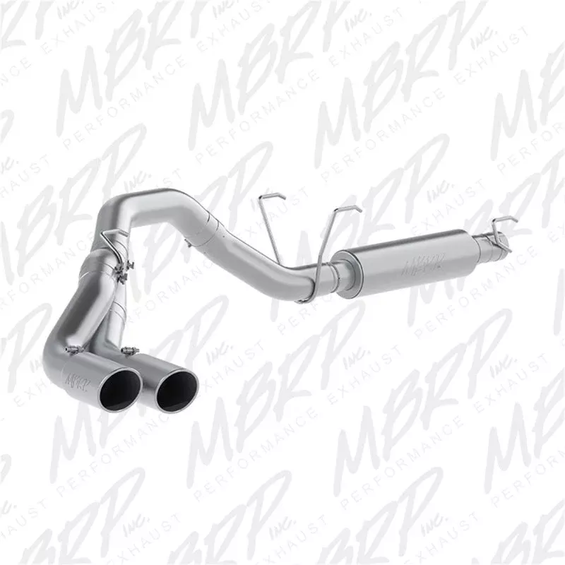 MBRP S5150409 4in 409 SS Single Side Dual Outlet Cat Back Exhaust fits 2014-2025 Ram 2500 6.4L / 3500 6.4L
