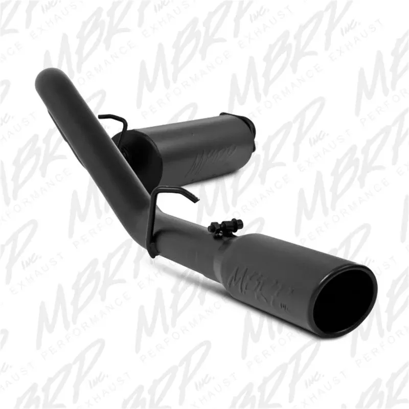 MBRP S5500BLK Cat Back Single Side fits 2000-2006 Jeep Wrangler Inline-4 2.5L, Inline-6 4.0L