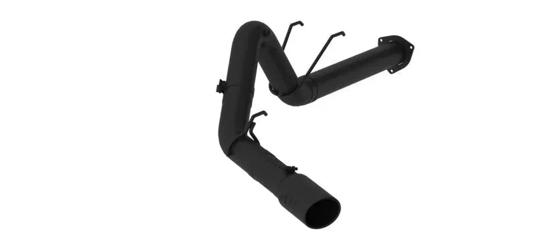 MBRP S6289BLK 4in Filter Back Single Tip Black Coated Exhaust fits 2017-2025 Ford F-250 Super Duty, F-350 Super Duty 6.7L