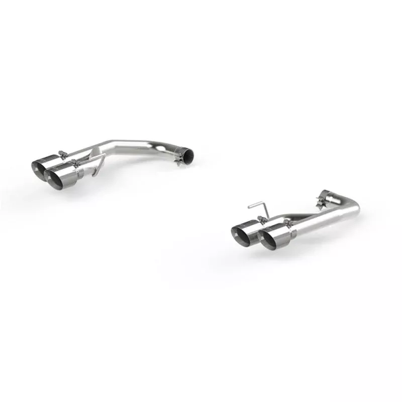 MBRP S7211304 2.5in T304 Non Active Dual Axle Back Exhaust System – 4in Dual Wall Tips fits 2018-2023 Ford Mustang GT 5.0
