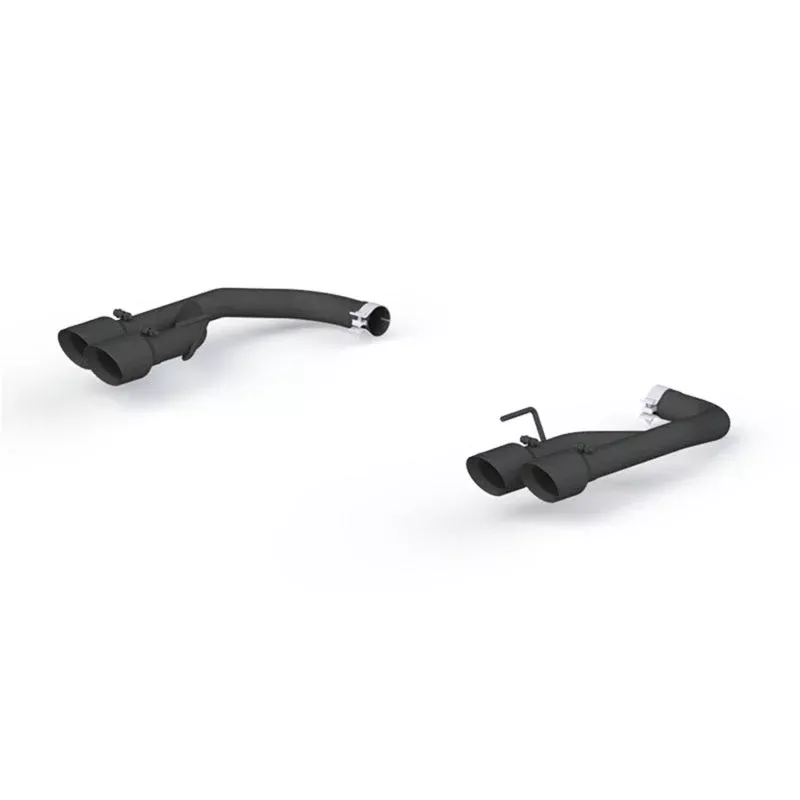 MBRP S7211BLK 2.5in Black Coated Non Active Dual Axle Back Exhaust – 4in Dual Wall Tips fits 2018-2023 Ford Mustang GT 5.0