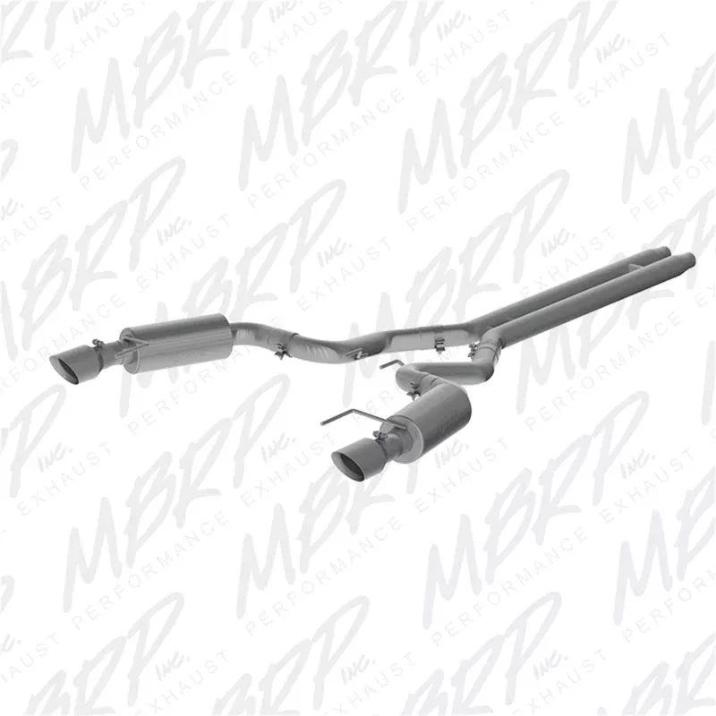 MBRP S7239409 Convertible T409 3in Cat Back Dual Split Rear Exit fits 2015-2017 Ford Mustang GT Premium Convertible 5.0