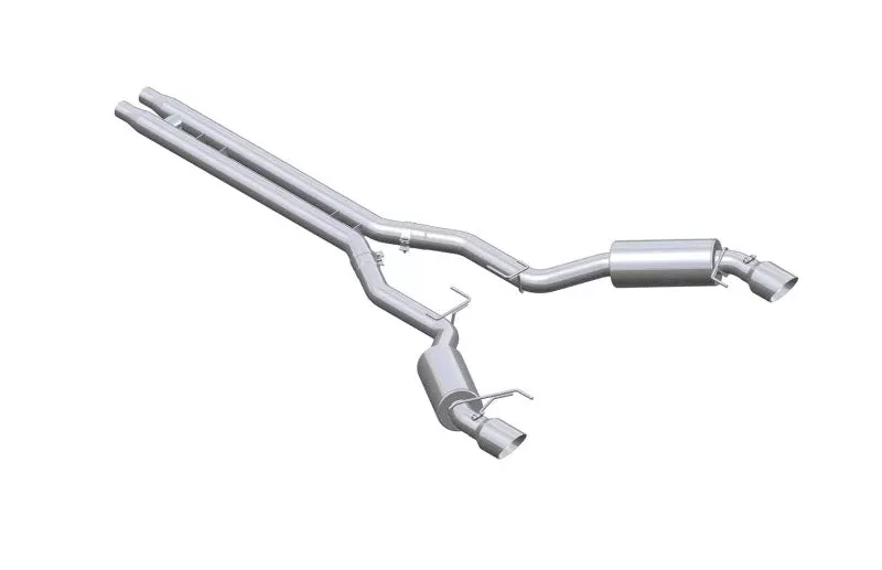 MBRP S7277409 3in Cat Back Dual Split Rear Street Version 4.5in Tips fits 2015-2017 Ford Mustang GT 5.0