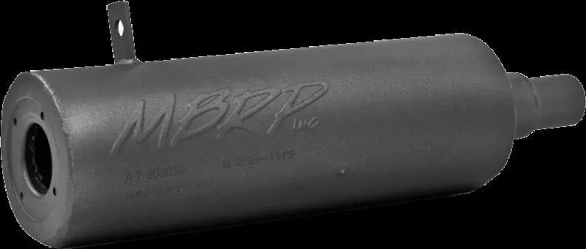 MBRP Slip-On Combination Exhaust w/Sport Muffler fits 1996-2000 Polaris Various Sportsman, Diesel, Worker, Xplorer Models