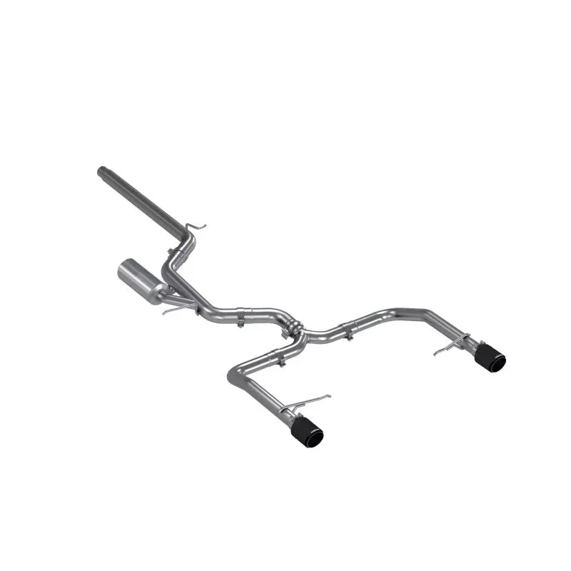MBRP SS 3in Cat-Back Dual Split Rear Exit Exhaust – Carbon Fiber Tips fits 2019 Volkswagen Jetta GLI 35th Anniversary Edition / 2019-2021 Volkswagen Jetta GLI Autobahn / 2019-2021 Volkswagen Jetta GLI S