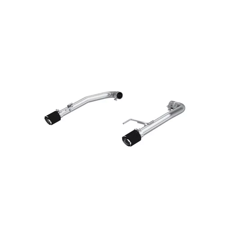 MBRP T304 Stainless Steel 2.5in Axle-Back with Carbon Fiber Tips fits 2015-2017, 2024-2025 Ford Mustang GT 5.0L / 2015 Ford Mustang GT 50 Years Limited Edition 5.0L