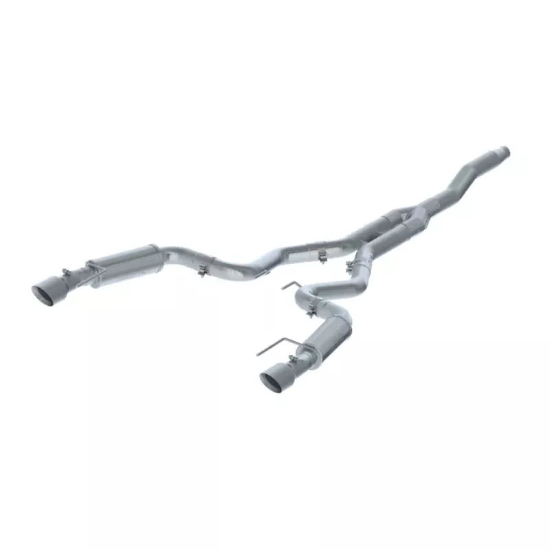 MBRP T409 3in Cat Back Dual Split Rear Exit (Street Version) fits 2015-2018 Ford Mustang EcoBoost 2.3L