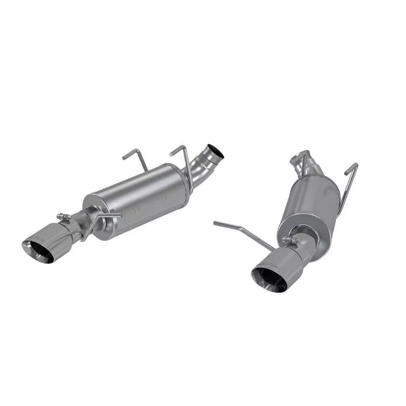 MBRP V6 3in. Dual Muffler Axle Back Split Rear Exhaust System AL fits 2011-2014 Ford Mustang