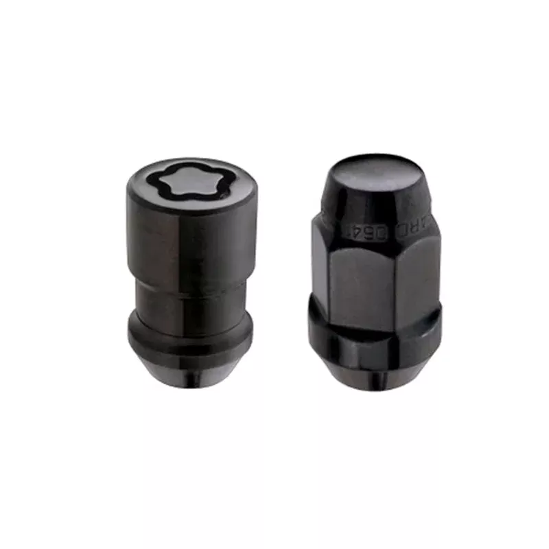 McGard 5 Lug Hex Install Kit w/Locks (Cone Seat Nut / Bulge) 1/2-20 / 3/4 Hex / 1.45in. Length – Black fits 1980-2019 American Motors / Buick / Cadillac