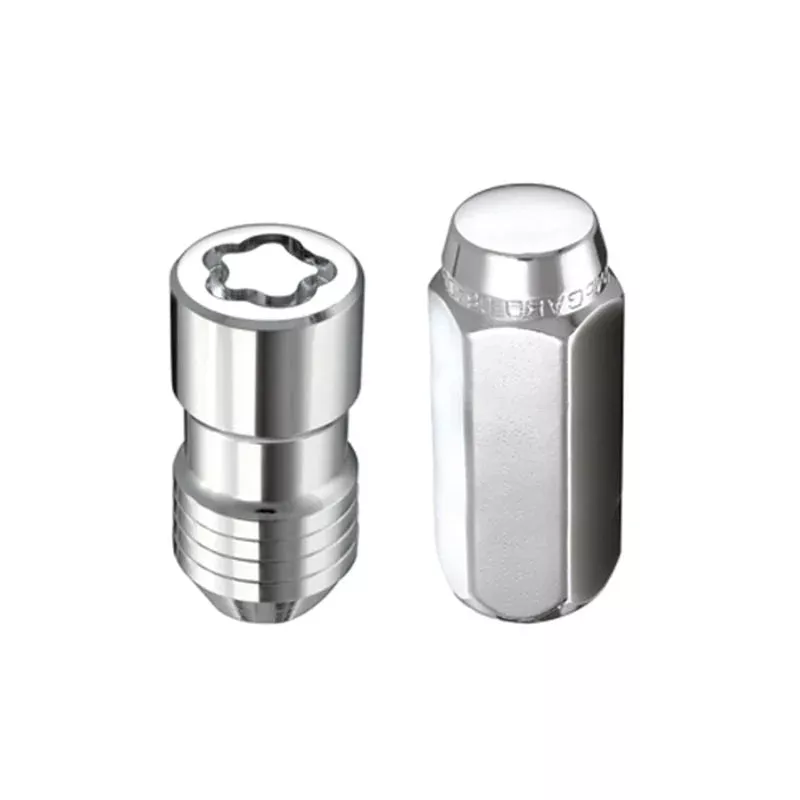 McGard 5 Lug Hex Install Kit w/Locks (Cone Seat Nut) M14X1.5 / 22mm Hex / 1.635in. Length – Chrome fits 2005-2024 Acura / Buick / Cadillac