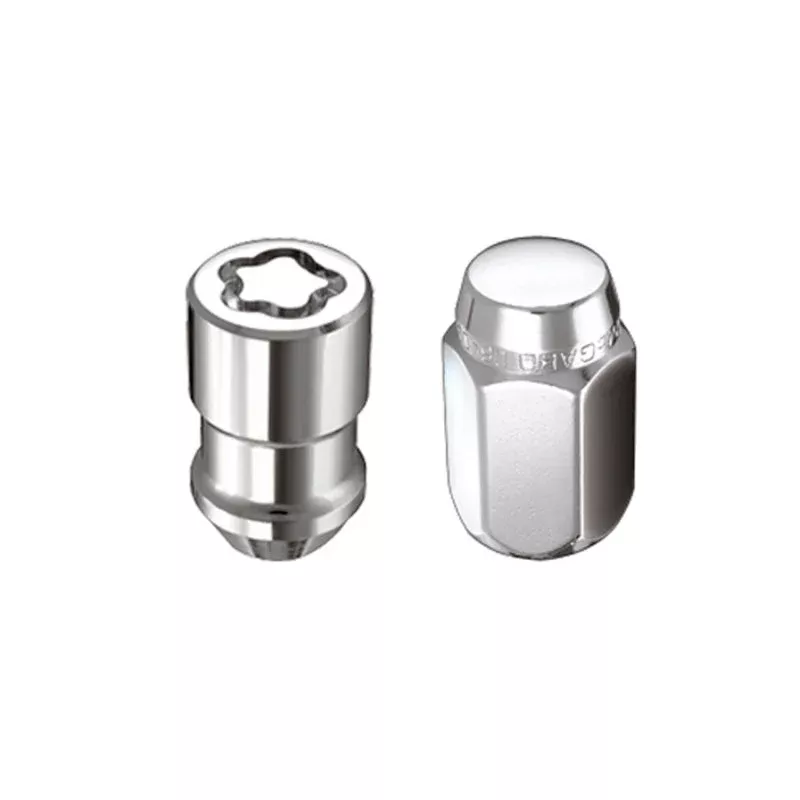 McGard 6 Lug Hex Install Kit w/Locks (Cone Seat Nut) M12X1.5 / 13/16 Hex / 1.5in. Length – Chrome fits 1969-2024 Acura / Buick / Cadillac