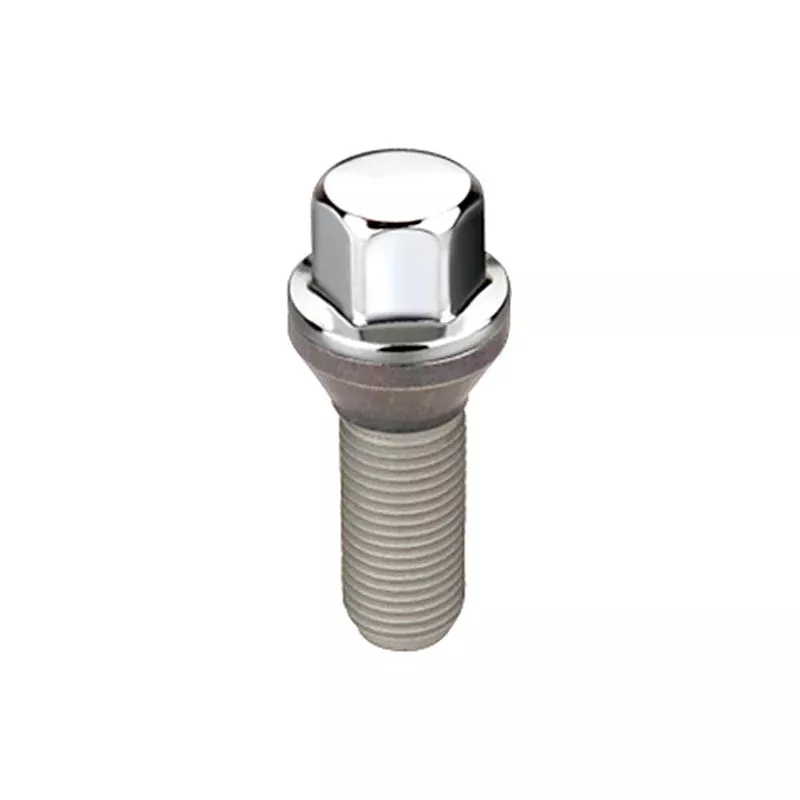 McGard Hex Lug Bolt (Cone Seat) M14X1.25 / 17mm Hex / 27.5mm Shank Length (Box of 50) – Chrome fits 2006-2023 BMW / Mini