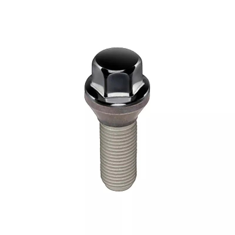 McGard Hex Lug Bolt (Cone Seat) M14X1.5 / 17mm Hex / 28.0mm Shank Length (Box of 50) – Black