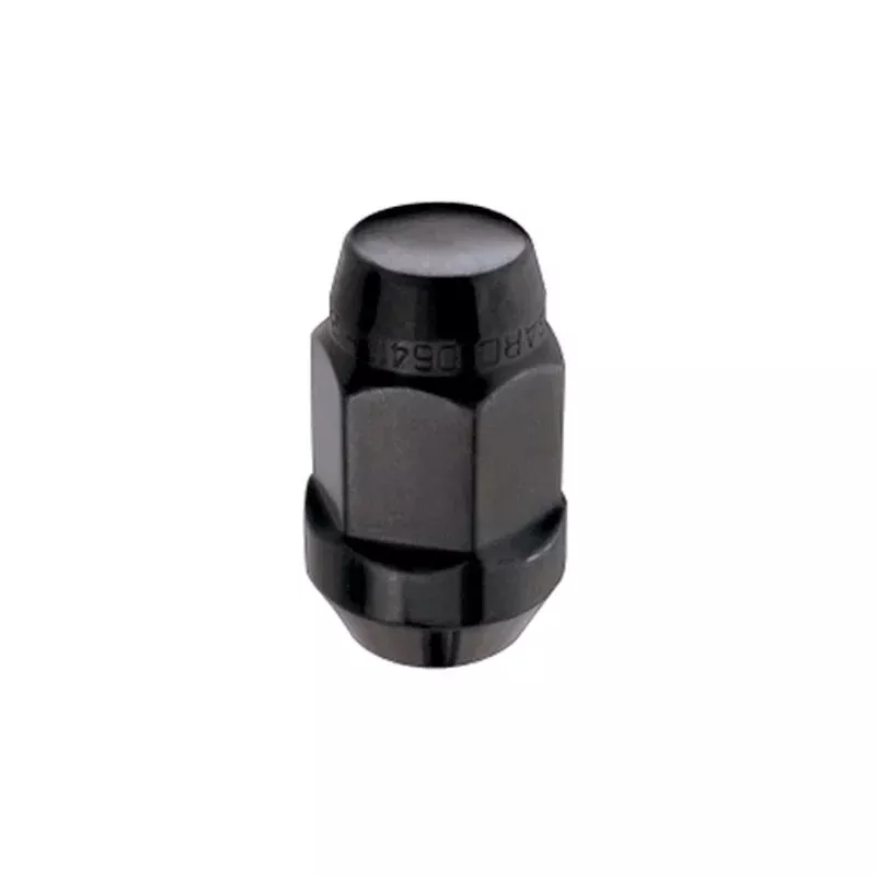 McGard Hex Lug Nut (Cone Seat Bulge Style) 1/2-20 / 3/4 Hex / 1.45in. Length (Box of 144) – Black fits 1980-2011, 2015-2017 American Motors / Buick / Cadillac