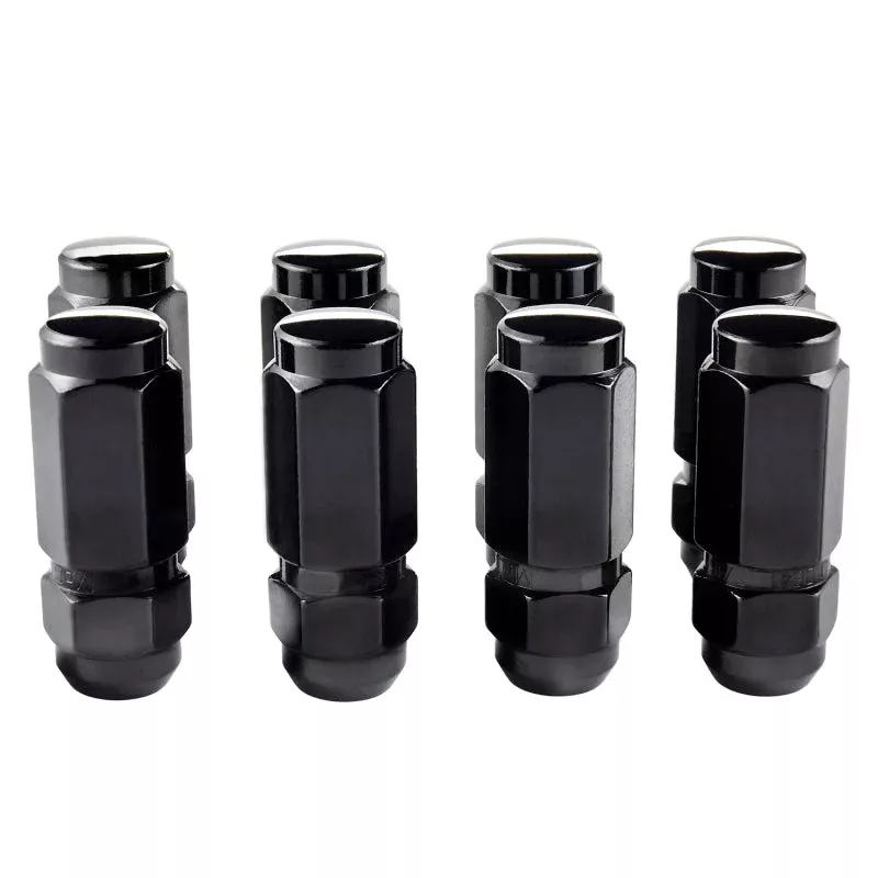 McGard Hex Lug Nut (Cone Seat / Duplex) 9/16-18 / 7/8 Hex / 2.5in. Length (8-Pack) – Black fits 1965-2014 Chevrolet / Dodge / Ford