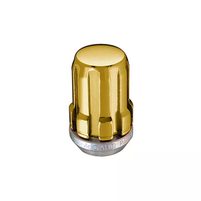 McGard SplineDrive Lug Nut (Cone Seat) M12x1.5 / 1.24in. Length (Box of 50) – Gold (Req. Tool) fits 1980-2024 Acura / Alfa Romeo / Buick and more