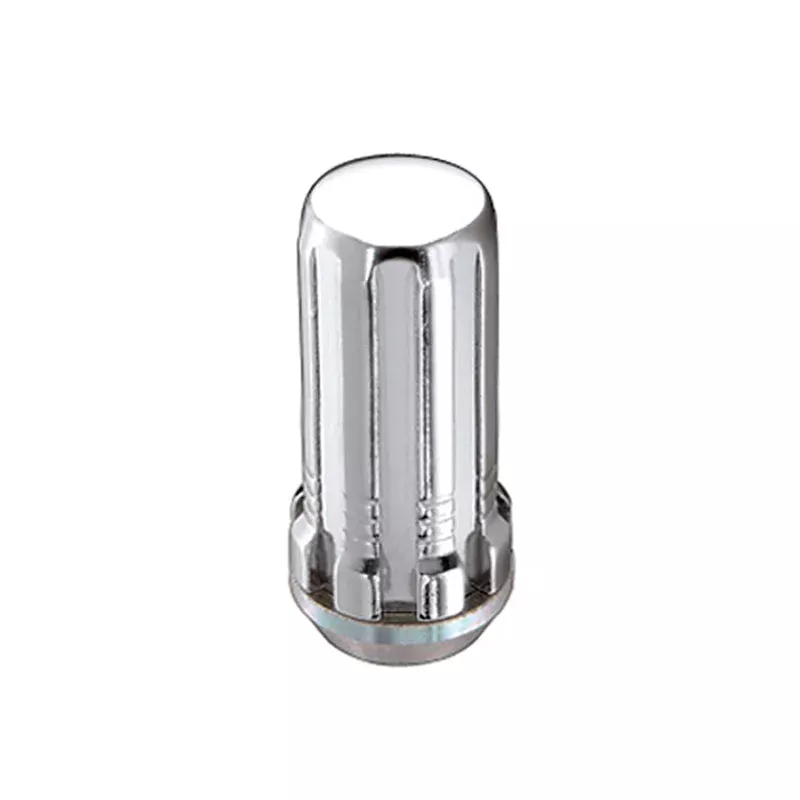 McGard SplineDrive Lug Nut (Cone Seat) M14x1.5 / 1.935in. Length (Box of 50) – Chrome (Req. Tool) fits 1988-2023 Cadillac / Chevrolet