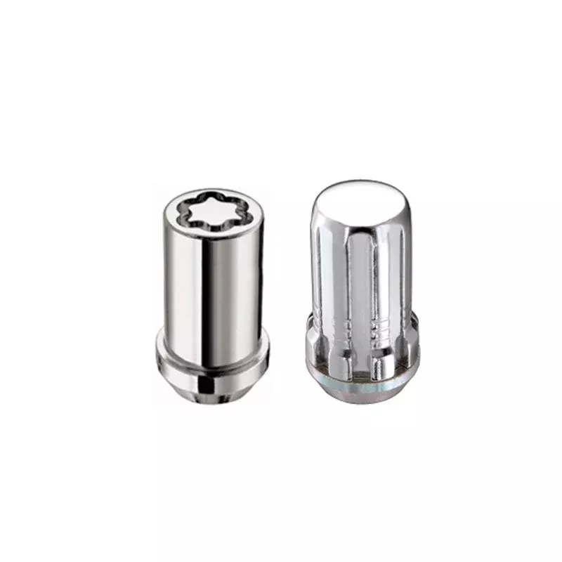 McGard SplineDrive Tuner 5 Lug Install Kit with Locks & Tool (Cone) 1/2-20 / 13/16 Hex – Chrome fits 1980-2019 American Motors / Buick / Cadillac