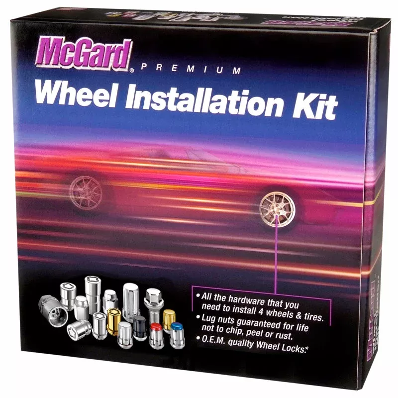 McGard SplineDrive Tuner 5 Lug Install Kit with Locks & Tool (Cone) M14X1.5 / 1in. Hex - Chrome fits 1988-2023 Chevrolet / GMC / Tesla