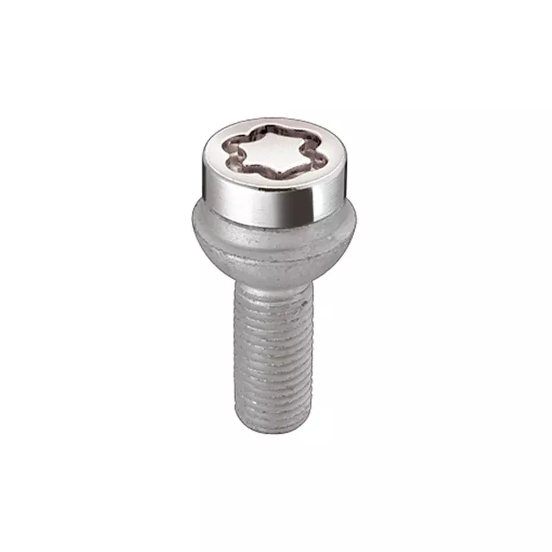 McGard Wheel Lock Bolt Set – 4pk. (Radius Seat) M12X1.5 / 17mm Hex / 27.9mm Shank Length – Chrome fits 1975-1987 Audi 4000 / 4000 Quattro / 4000 Quattro CS / Volkswagen Dasher, Jetta, Rabbit, Rabbit Convertible, Scirocco
