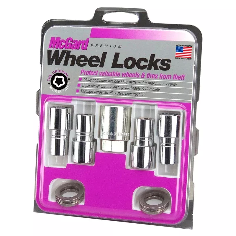 McGard Wheel Lock Nut Set – 4pk. (Long Shank Seat) 1/2-20 / 13/16 Hex / 1.75in. Length – Chrome