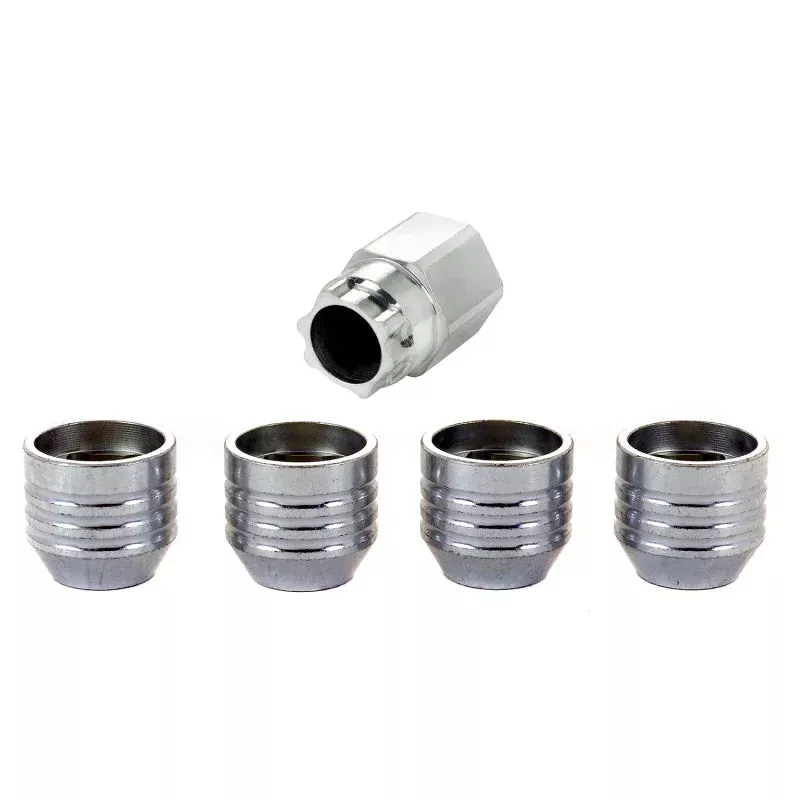 McGard Wheel Lock Nut Set – 4pk. (Under Hub Cap / Cone Seat) 9/16-18 / 7/8 Hex / 1.015in. L fits 1965-2014 Chevrolet / Chrysler / Dodge