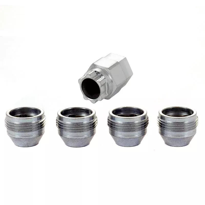 McGard Wheel Lock Nut Set – 4pk. (Under Hub Cap / Cone Seat) M12X1.5 / 19mm & 21mm Hex / .775in. L fits 1980-2024 Acura / Alfa Romeo / Buick