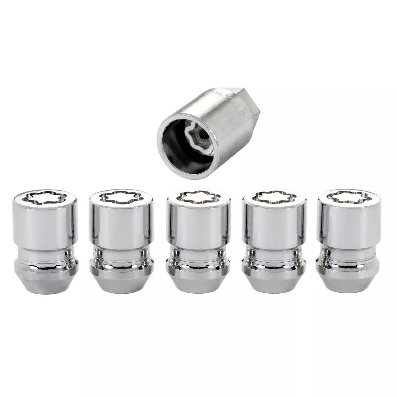 McGard Wheel Lock Nut Set – 5pk. (Cone Seat) M12X1.25 / 3/4 Hex / 1.28in. Length – Chrome fits 1986-2008 Chevrolet Tracker / Geo Tracker / Suzuki Grand Vitara, Samurai, Sidekick, Vitara