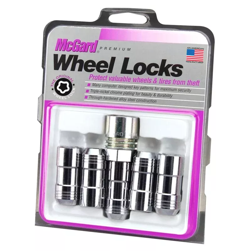 McGard Wheel Lock Nut Set – 5pk. (Cone Seat) M14X1.5 / 22mm Hex / 1.965in. Length – Chrome fits 2003-2009 Hummer H2