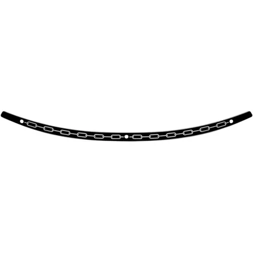 Memphis Shades Chain Stainless Steel Windshield Trim for Harley Touring