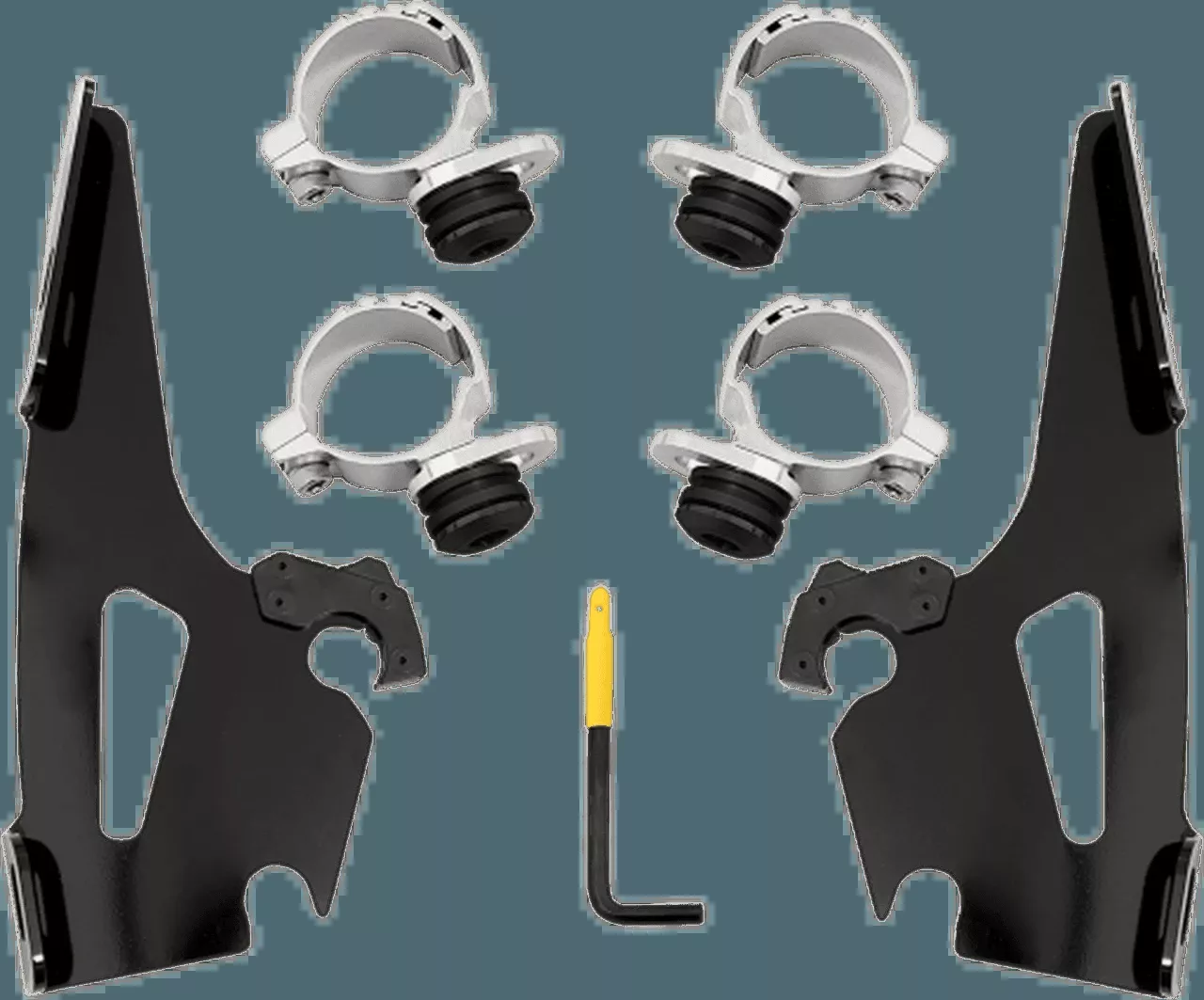 Memphis Shades No-Tool Trigger Lock Mounting Kits for Fats/Slim Windshields for '15-24 Indian Scout