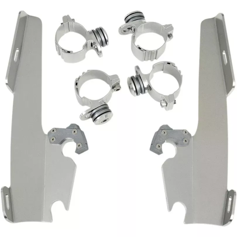 Memphis Shades Polished Trigger Lock Mounting Kits Batwing Fairing Harley FXD XL