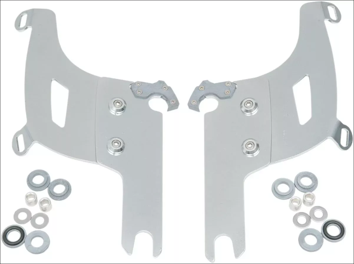 Memphis Shades Polished Trigger Lock Mounting Kits Bullet Fairing Harley FLHR