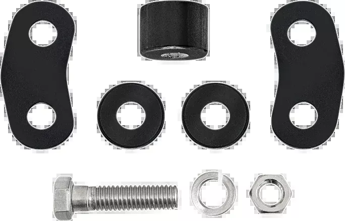 Memphis Shades Short Black Motorcycle 1-1/4" Headlight Extension Block Harley