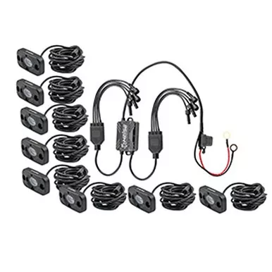 Metra HE-8TLRGBK RGB Accent Lights 8 Pack Kit – Black Housing