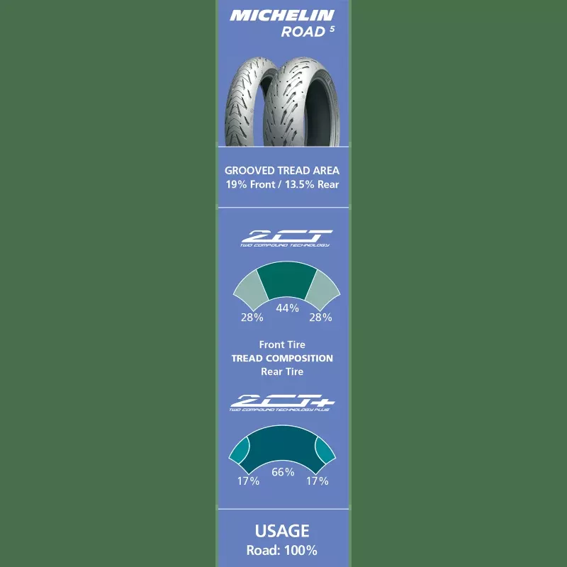 Michelin 160/60ZR17 69W ROAD5 RR TL