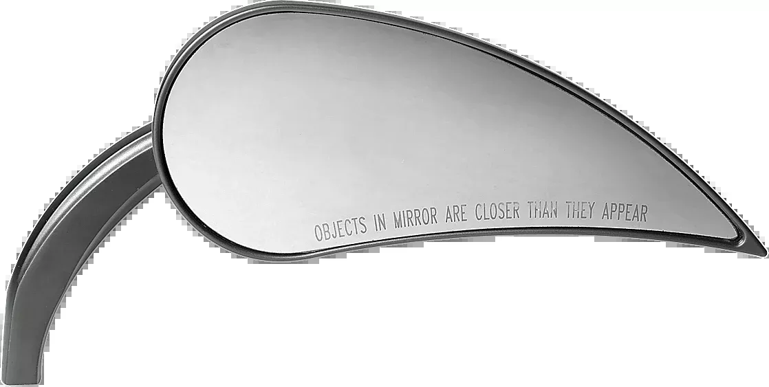 Mirror - Rad III - Side View - Teardrop - Black - Right