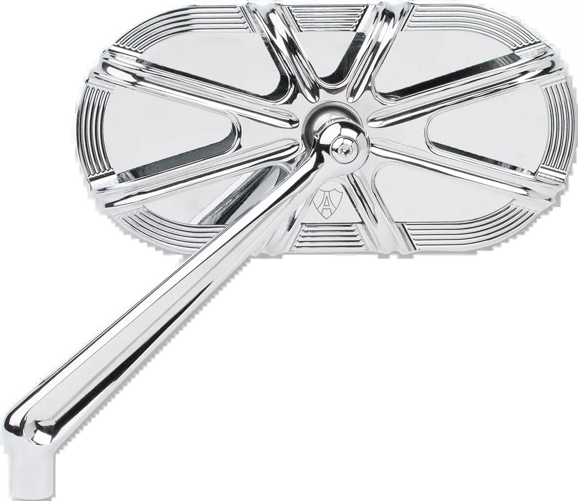 Mirror - Side View - Caged Series/10 Gauge - Chrome - Left