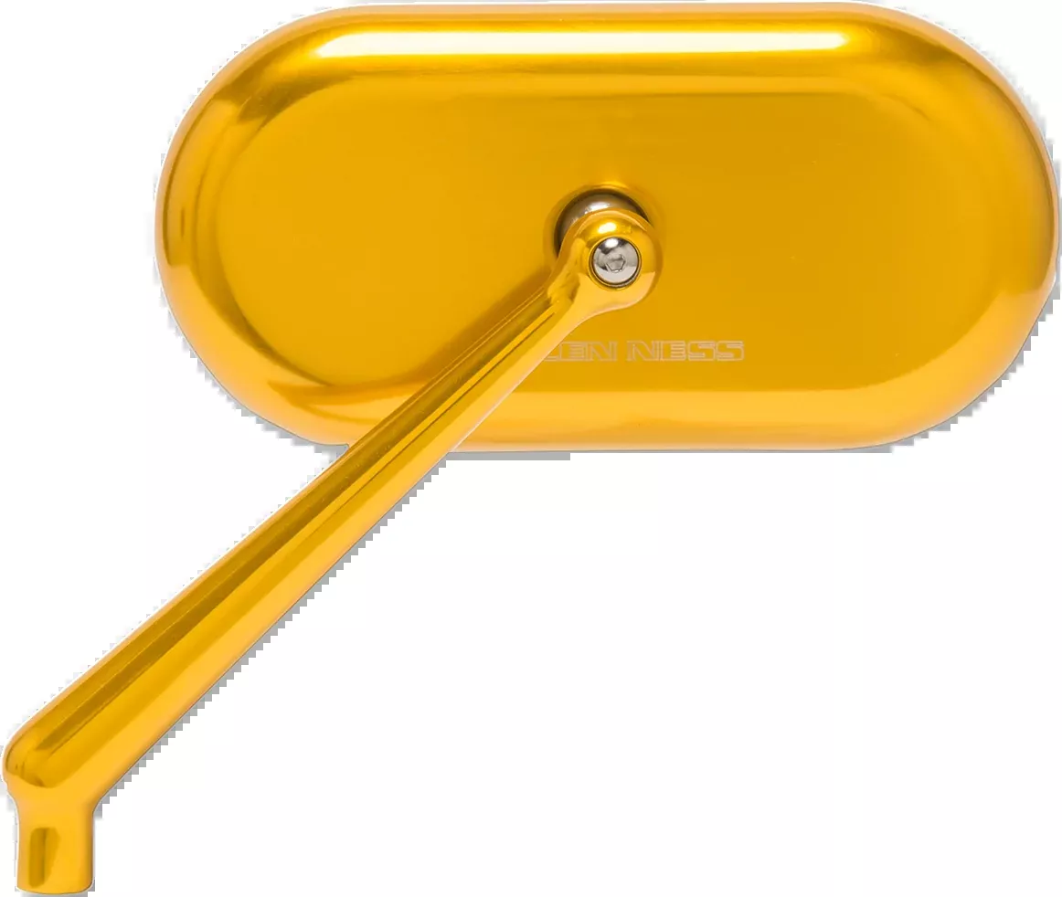 Mirror - Side View - Oval - Gold - Left