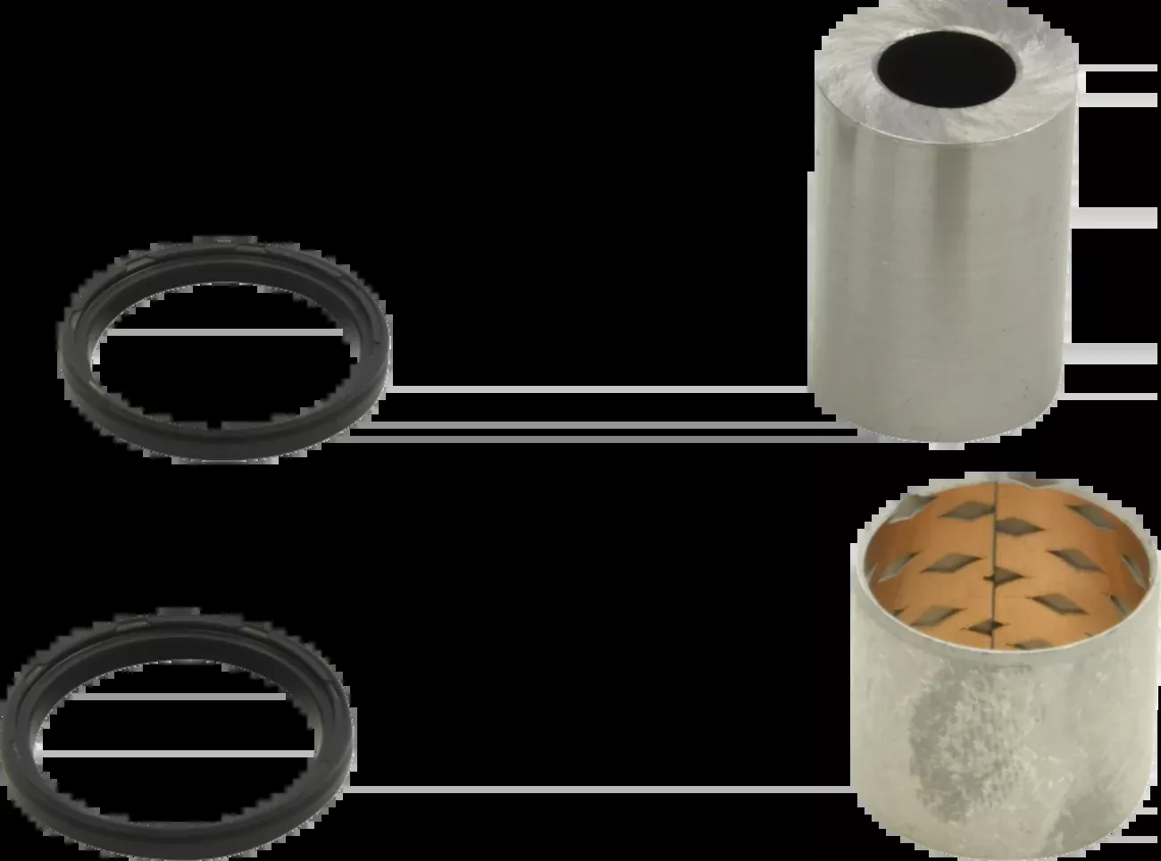 Moose Offroad Shock Bearing Kit – Front Lower – Kawasaki-21-1013