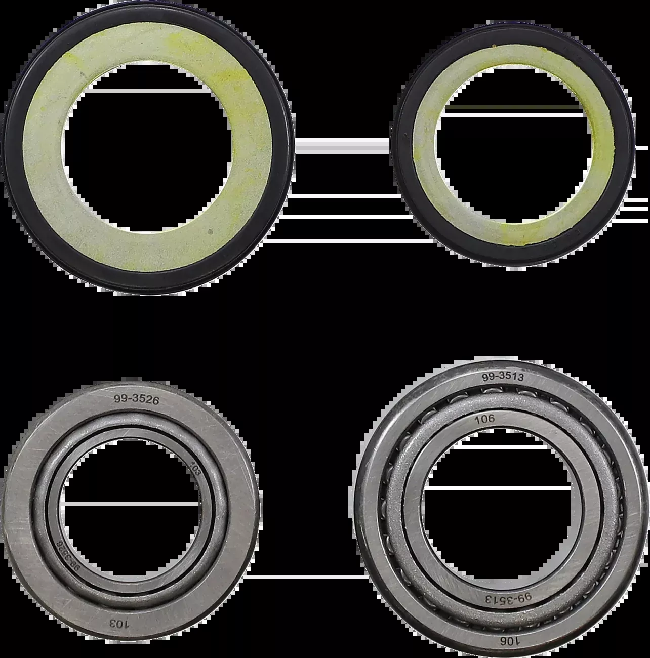Moose Offroad Steering Stem Bearing Kit - Kawasaki-22-1063