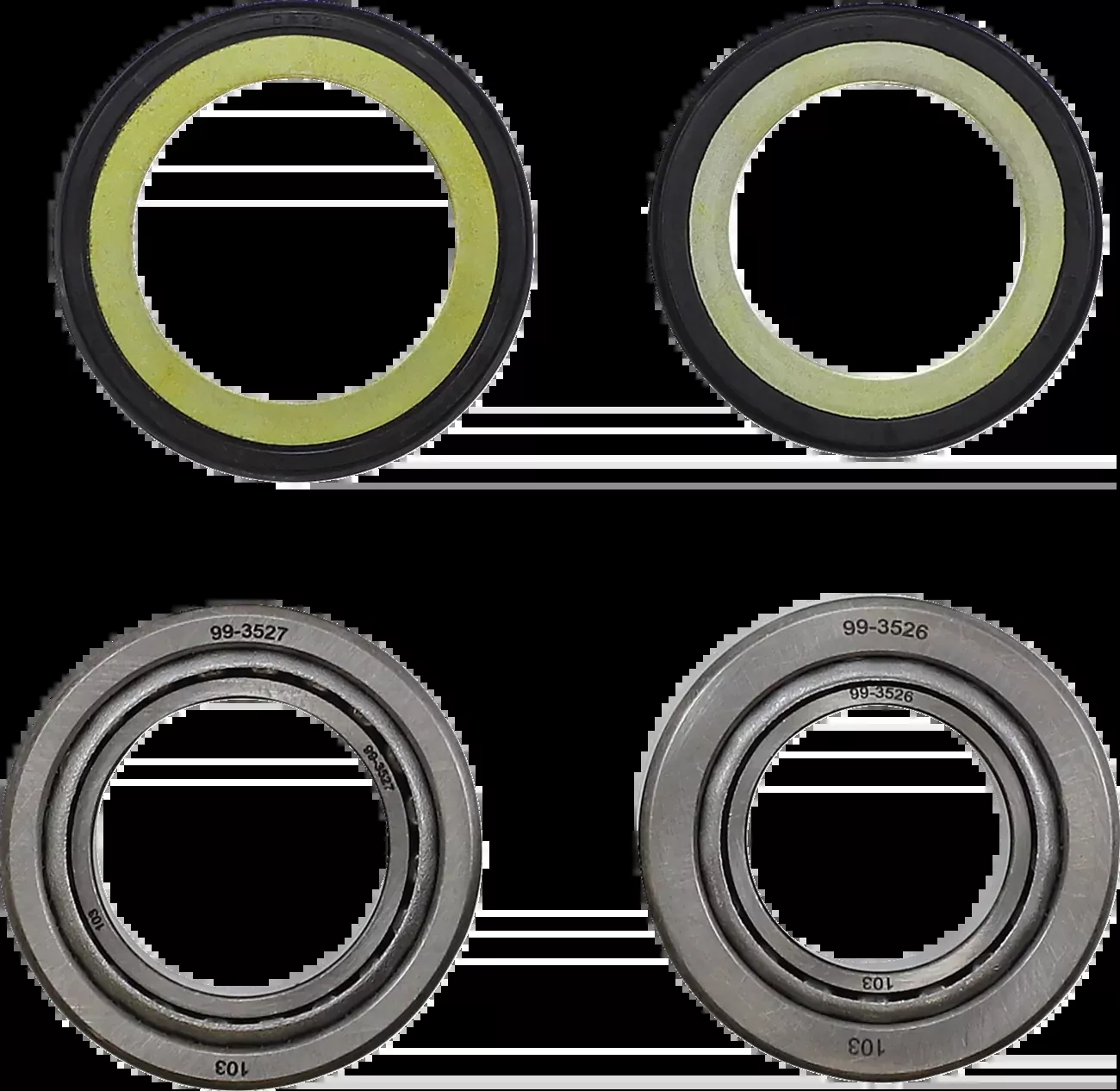 Moose Offroad Steering Stem Bearing Kit - Kawasaki/Suzuki-22-1040