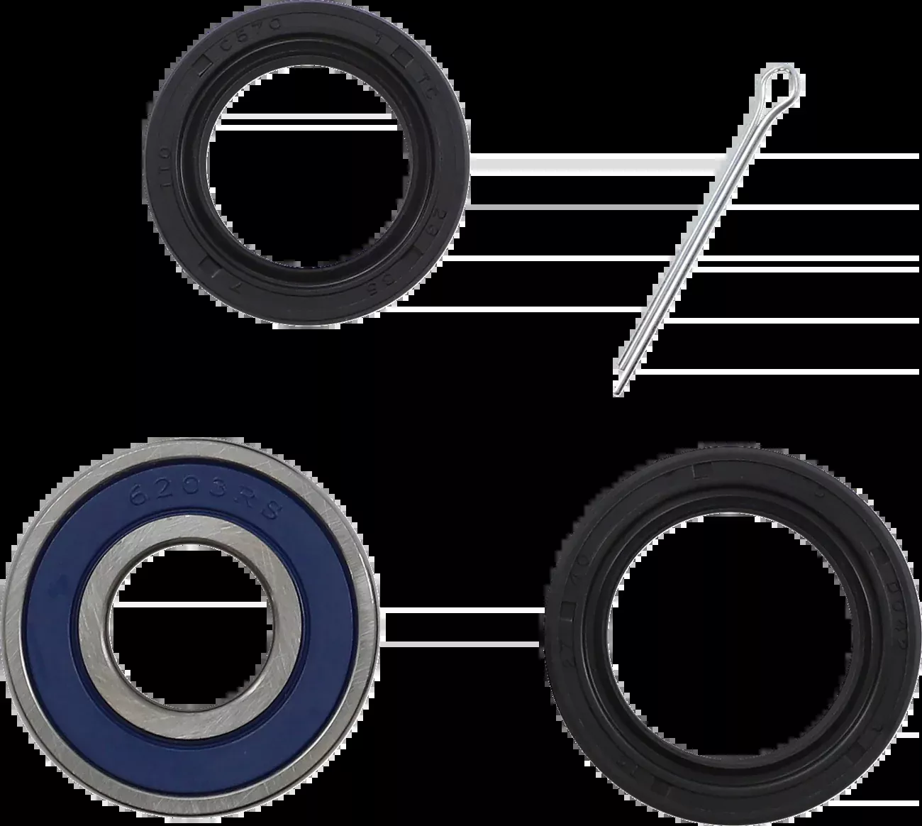 Moose Offroad Steering Stem Bearing Kit - Lower-25-1460